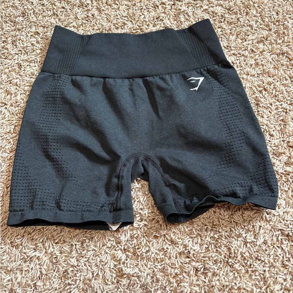 Gymshark Black Seamless High-Waist Athletic Bike Shorts